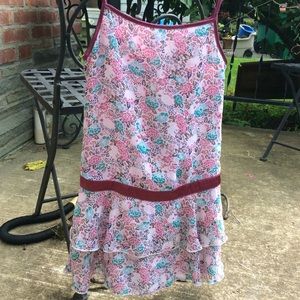 Pink flower girls 8 kids GAP dress